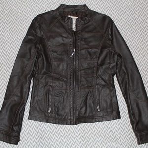 Faux Leather Jacket